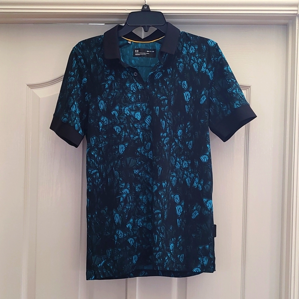 Men's Blue Under Armour Polo Shirt